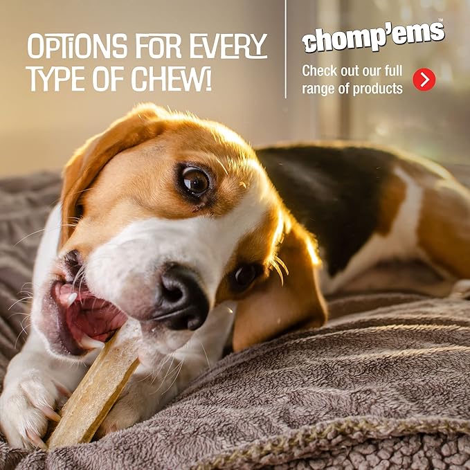 CHOMP 'EMS Purehide Sticks Healthy Natural Rawhide Dog Chew, 4 oz