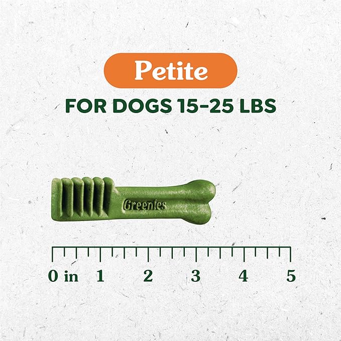 Greenies Original Petite Dental Dog Treats, 3 oz. Pack (5 Treats)