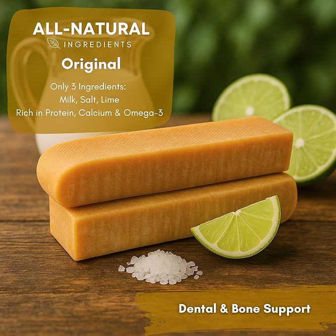 Majestic Pet Himalayan All-Natural Yak Cheese Dog Chews Made with 100% Cows Milk- Long Lasting Dental Chew for Dogs - Healthy Pet Treats (Dental & Bone Support, Large, 1 Pack)