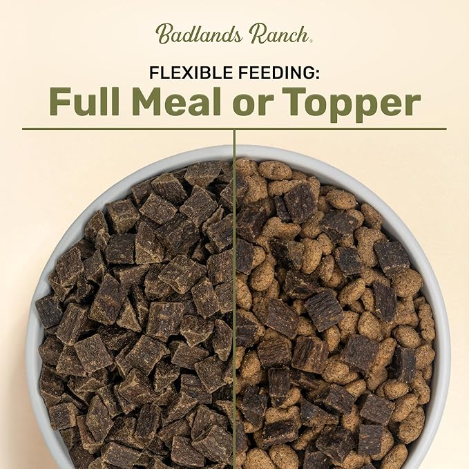 BADLANDS RANCH - Superfood Complete, Air-Dried Adult Dog Food - High Protein, Zero Fillers, Superfood Nutrition by Katherine Heigl (64 oz., Beef Formula)