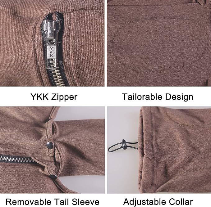 Extra Large Dog Pajamas Pjs Bodysuits Full Body Coverage Onesie Clothes Anxiety Calming Surgery Recovery Suit for Great Dane, Brown, 9X-Large