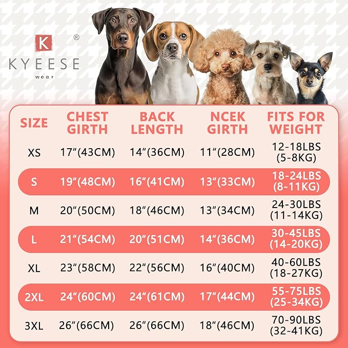 KYEESE Dog Christmas Sweater for Large Dogs with Leash Hole Warm Pullover with Reflective Yarn Male Thick Stretchy Knitwear Winter Soft Pet Coat boy Cold Weather Comfy Dog Sweaters,Red,XXX-Large