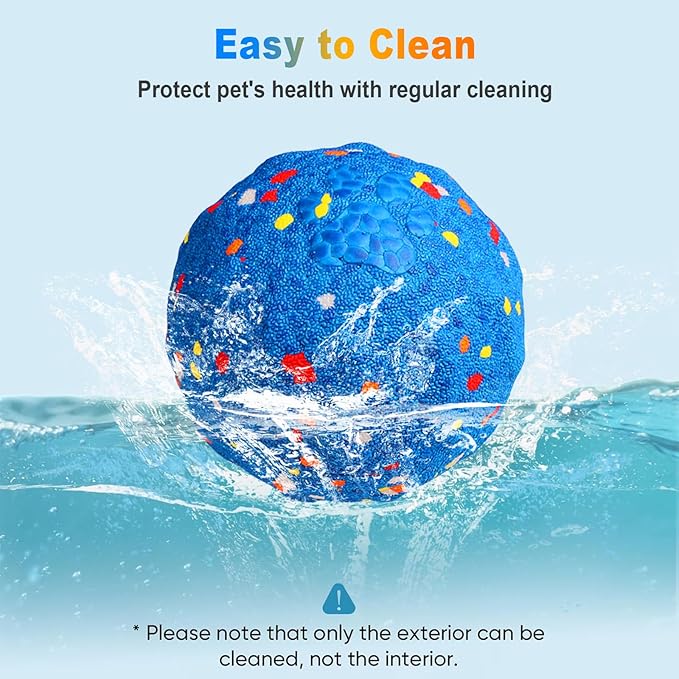 TVM Interactive Dog Toys Ball, Automatic Moving, Bouncing Chew Toys, E-TPU Material, Suitable for Large and Medium-Sized Dogs, Used for Boredom Relief and Daily Training, USB Rechargeable
