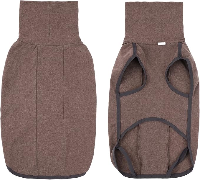Dog Sweater Pullover Cold Weather Vest for Dogs Dog Sweatshirt & Jacket for Indoor and Outdoor Use (Small, Brown)