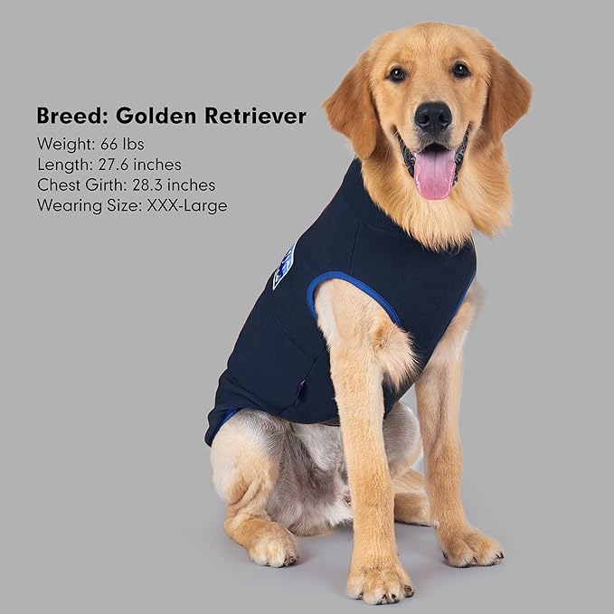 cyeollo Fleece Dog Sweater, Turtleneck Dog Sweatshirt Stretchy Pullover Fleece Vest Warm Winter Fall Clothes for Small Dogs Boy Pet Apparel, Navy Blue L