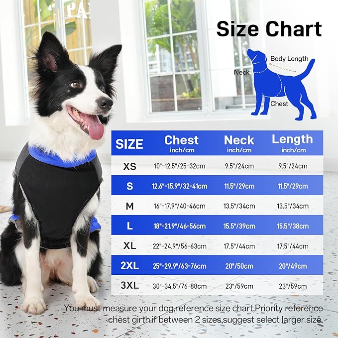 Warm Fleece Dog Coats for Medium Dogs,D-Rings Waterproof Puppy Jacket for Cold Winter,Blue XL