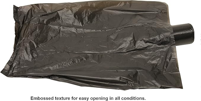 120 Easy Open & Strong Leak-Proof Poop Bags Dog Waste Bags 13.25 x 9" Made in USA .Bags are easier to tie than standard 12 inch bags (Black)
