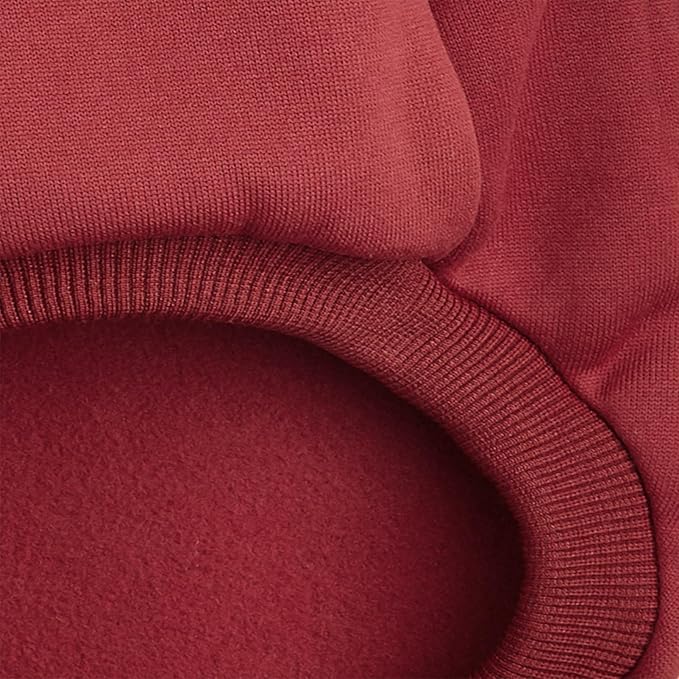 Puppy Sweater for Small Dogs Clothes Warm Winter Cat Clothe Pet Sweatshirt Knitwear Doggie Kitten Clothing, Wine, Small