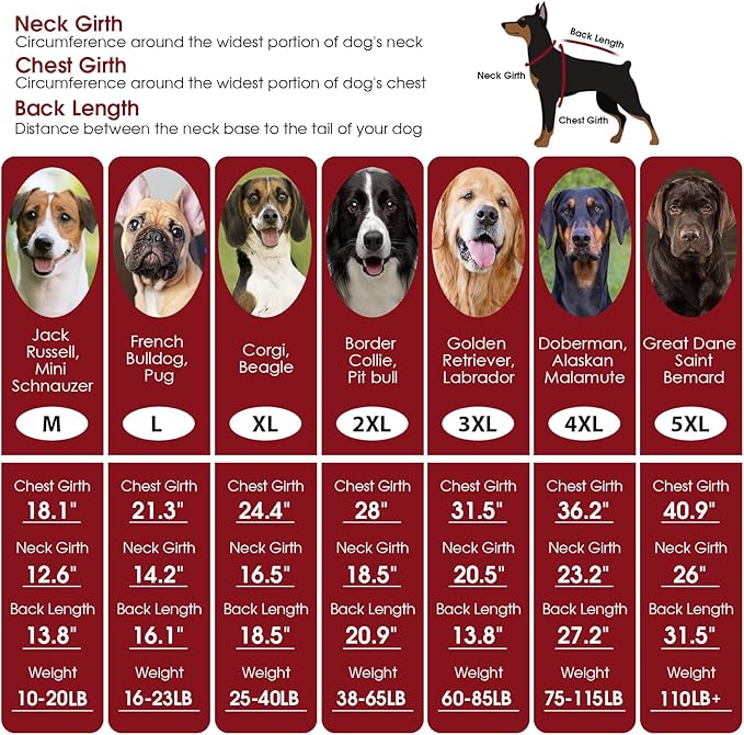 ASENKU Knitted Dog Sweater, Pullover Big Thermal Dog Winter Sweater, Turtleneck Doggy Sweaters for Large Medium Dogs Boy Girl, Warm Pet Sweaters Outfit Border Collie,Pit Bull,Golden Retriever, 2XL