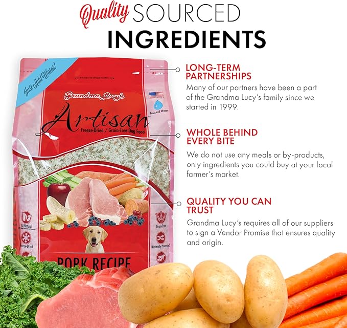 Grandma Lucy's Artisan Pork Dog Food - 1lb