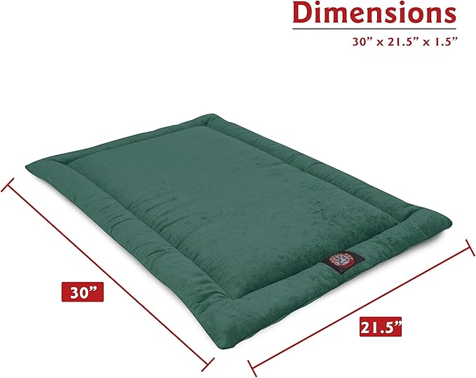 Majestic Pet Dog Crate Mat - Machine Washable Soft Plush Pet Bed Pad for Crates & Kennels | USA Crafted | 30"x21" Villa Marine