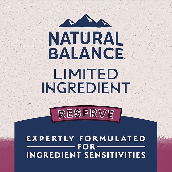 Natural Balance Limited Ingredient Adult Grain-Free Dry Dog Food, Reserve Sweet Potato & Venison Recipe, 12 Pound (Pack of 1)