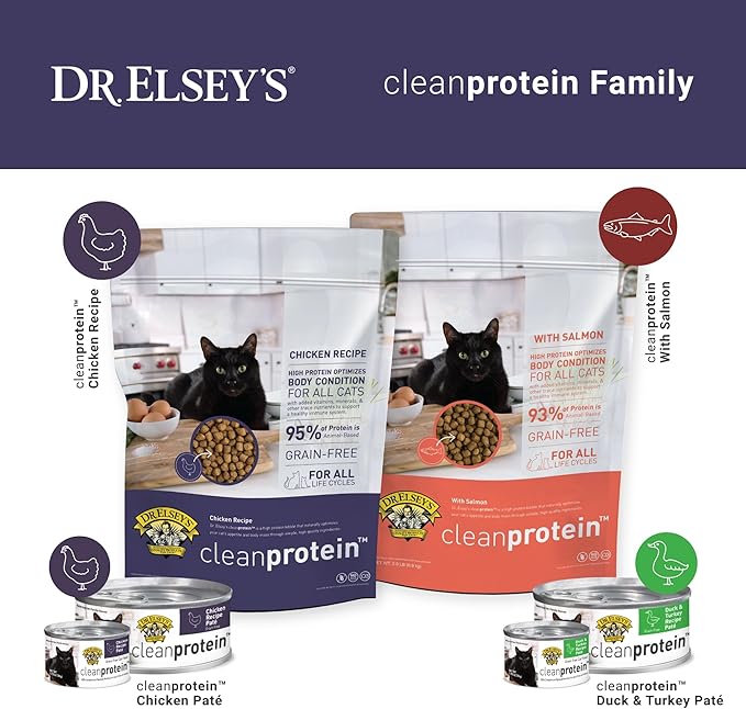 Dr. Elsey's cleanprotein Chicken Recipe Wet Cat Food, 2.75 oz Can (Case of 24)