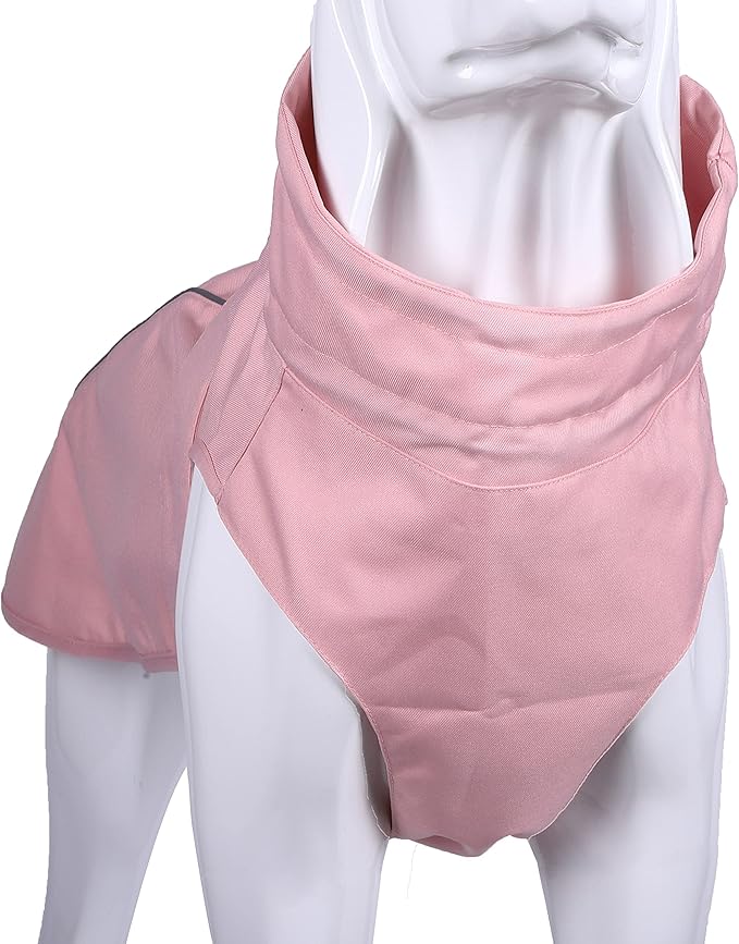 Adjustable Waterproof Dog Raincoat for Dogs,Lightweight Pet Rain Jacket Puppy Clothes with Reflective Strip for Small Medium Large Dogs (Pink, XXX-Large)