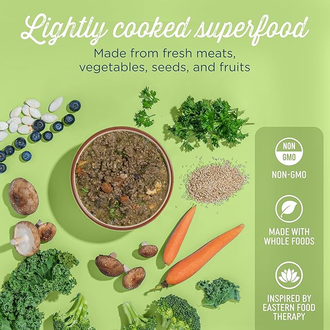 Side by Side Pork & Rabbit | Beef & Salmon Stew - Wet Dog Food & Dog Food Topper for All Breeds - Made with Nutrients & Whole Raw Ingredients - No Artificial Additives or Fillers (12.5 oz, 4-Pack)