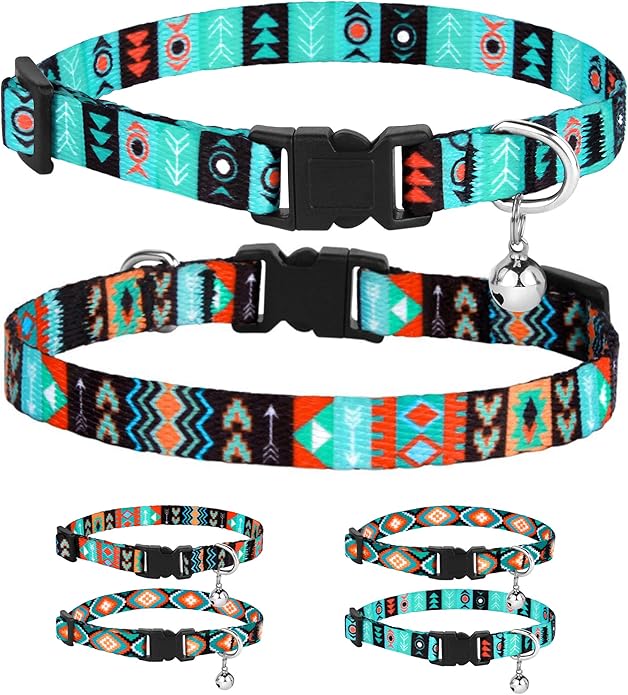 CollarDirect Cat Collar Breakaway with Removable Bell Set of 2 PCS