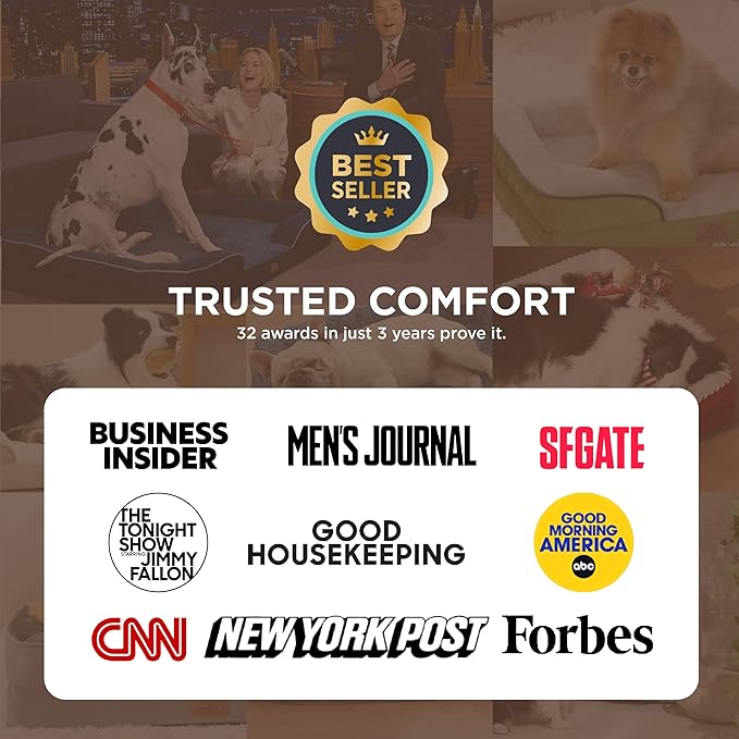 Bedsure Self Warming Orthopedic Dog Beds Large Sized Dog - Washable Large Dogs Bed Waterproof, Big Comfort Dogs Couch Sofa with Removable Cover, Supportive Foam Pet Bed with Nonskid Bottom, Grey