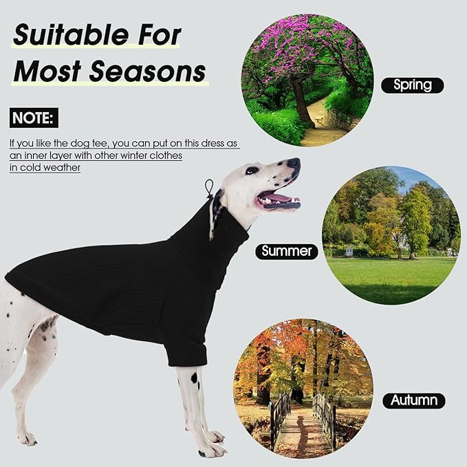 ROZKITCH Dog Shirt with Hoodie Dog Ears Cover 2 in 1, Soft Lightweight Dog Striped T Shirt Pullover Dog Tank with Detachable Ear Wrap, Dog Hoodie Tshirt Dog Boy Girl, Stretchy Sweater Black XL