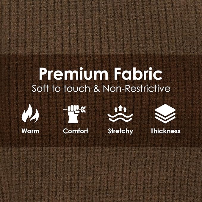 Dog Sweater XL, Turtleneck Sweaters for Large Dogs Girl Boy, Thermal Knit Sweatshirt with Leash Hole Easy Walking, Warm Big Dog Holiday Clothes Christmas for Beagle Corgi Cocker Spaniel, Brown XL