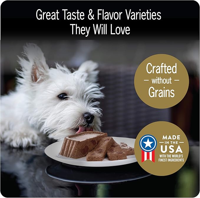 Cesar Wet Dog Food Classic Loaf in Sauce Butcher's Selects Variety Pack, Dry-Aged Ribeye Flavor and Filet Mignon Flavor, 3.5 oz. Trays (12 Count, Pack of 1)