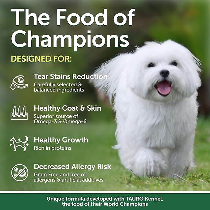 Nature's Protection Hypoallergenic Small Breed Dry Dog Food - High Protein, Grain Free Tear Stain Formula - Dog Kibble for Sensitive Stomachs for Adult Light Fur Dogs (Superior Care - Insect, 3.3 lb)