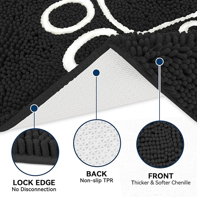 Super Absorbent Dog Door Mat, 48"*30“ Anti Slip Mat for Muddy Paws, Pet Rugs for Dirty Paws Washable That Absorbs Moisture and Dirt, for Dog Cage and Pet Resting Carpet