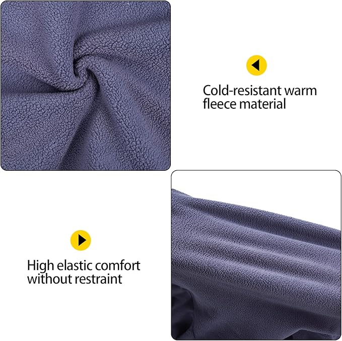Dog Winter Coat,Warm Jacket,Puppy Polar Fleece High Collar Full Body Snowsuit,Comfort Windproof Dog Sweater(Grey,Middle)