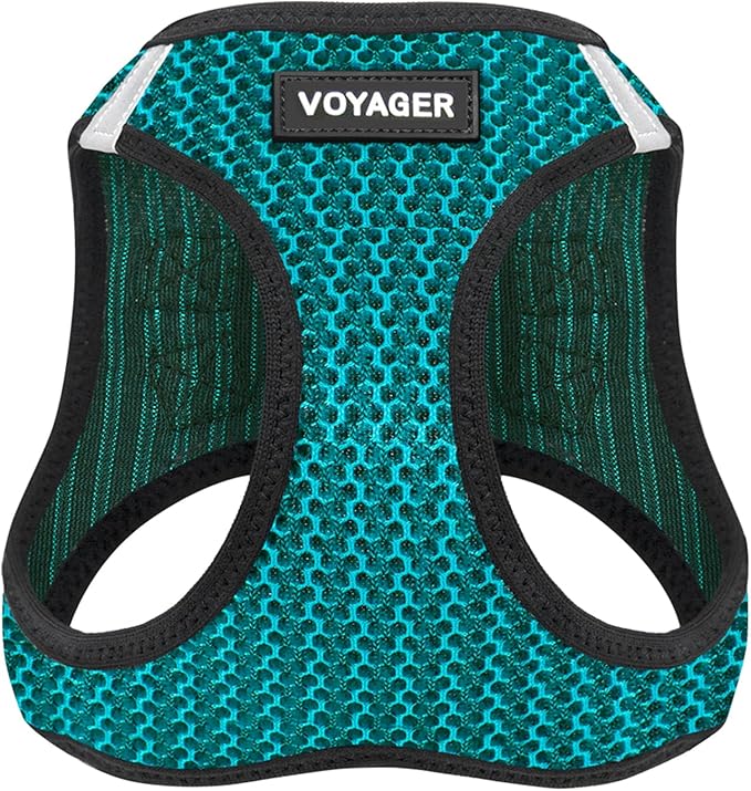 Best Pet Supplies Voyager Step-in Air Harness - All Weather Mesh, Reflective, No Pull Harness for Dogs, Cats - Secure with Hook & Loop Fastener, Buckle, Double D-Rings - Tone, XL