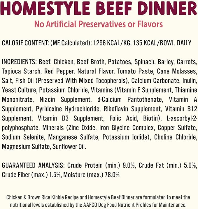 On The Go Dog Food, Chicken Pot Pie Dinner, Turkey Fare Dinner & Homestyle Beef Dinner Variety Pack - 7.5 oz Tray (6 Count), Made in The USA