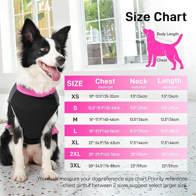 Warm Fleece Dog Coats for Medium Dogs,D-Rings Waterproof Puppy Jacket for Cold Winter,Pink XL
