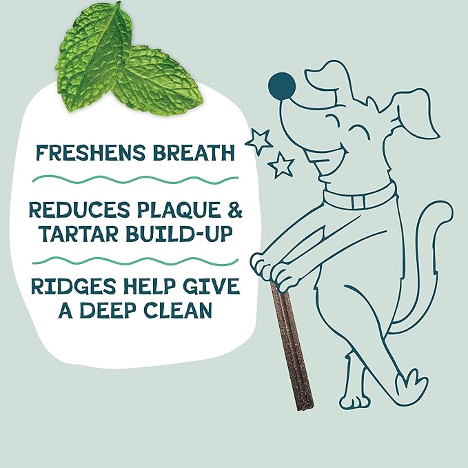 Shameless Pets Dental Treats for Dogs, A Cluck A Day (32 Sticks) - Supports Digestion for Teeth Cleaning & Fresh Breath - Dog Bones Dental Chews Free from Grain, Corn & Soy