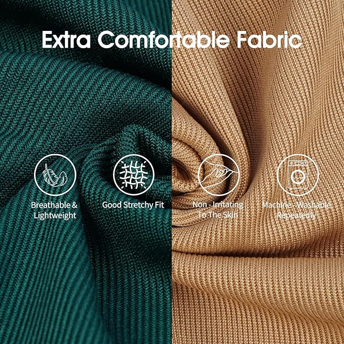 IECOii 2Pack Dog T-Shirts for Large Dogs | Breathable & Lightweight Fabric, Easy-On Design for Doberman, Machine Washable, Khaki+Green, 4XL