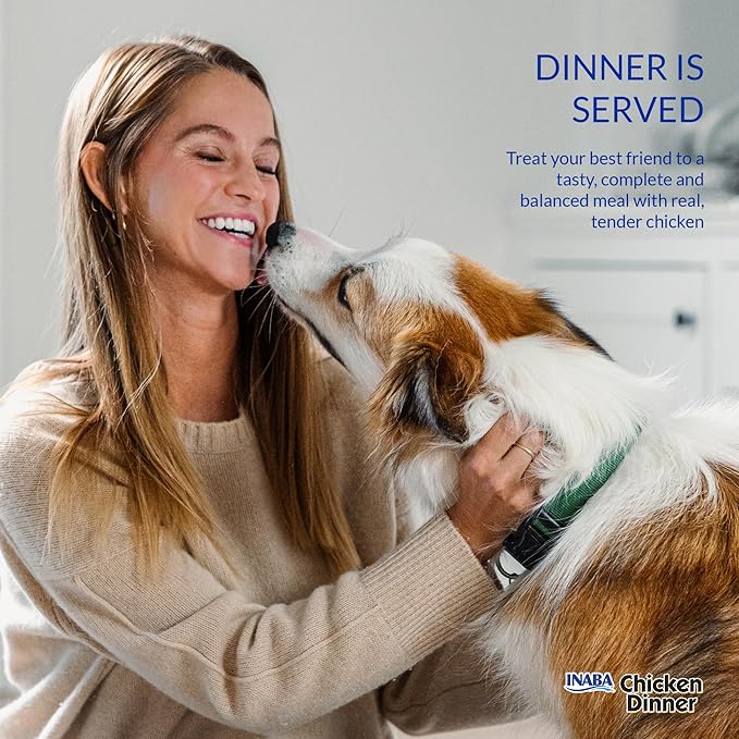 INABA Chicken Dinner for Dogs, Soft Pate Wet Dog Food, Complete & Balanced, 2.4 oz. Pouch, 15 Pouches, Cheese & Salmon Variety