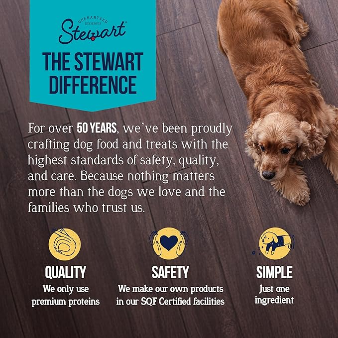 Stewart Chicken Liver Dog Treats, 16.8 oz, ~315 Pieces, Freeze Dried Raw, Single Ingredient, 60% Protein Training Treats or Meal Topper in a Value Size Resealable Tub, Grain Free, Gluten Free