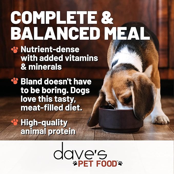 Dave's Pet Food Grain Free Wet Dog Food (95% Turkey & Turkey Liver), Made in USA Single-Source Protein, Limited Ingredients, 12.5 oz Cans (12 Pack)