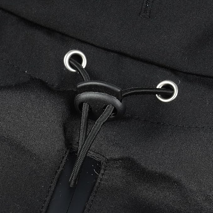 Warm Dog Coat for Winter,Waterproof Jacket with Zipper,Detachable Dog Coat with Adjustable Buckle,Comfortable Jacket for Dogs in Cold and Windy Days.XS Black