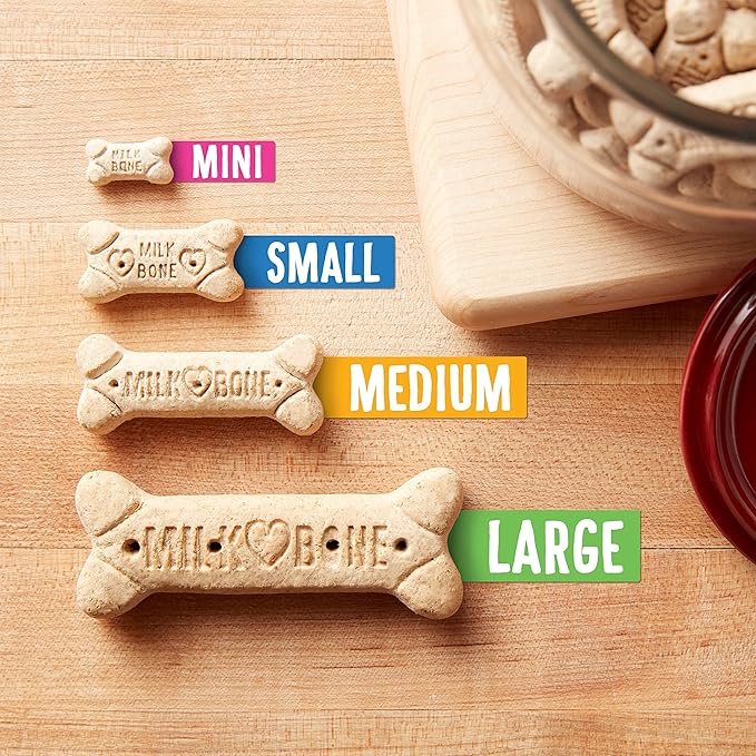 Milk-Bone Original Dog Treats for Medium Dogs, 24 Ounce, Crunchy Biscuit Helps Clean Teeth (Pack of 2)
