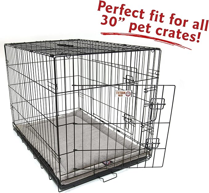 Majestic Pet Dog Crate Mat - Machine Washable Soft Plush Pet Bed Pad for Crates & Kennels USA Crafted 30"x21" Villa Vintage