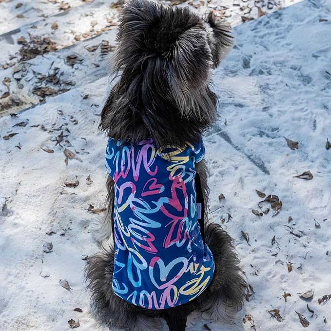 CuteBone Winter Dog Coat - Waterproof & Windproof Jacket for Small to Large Dogs - Reversible Soft Vest with Adjustable Thick Lining & Leash Hole