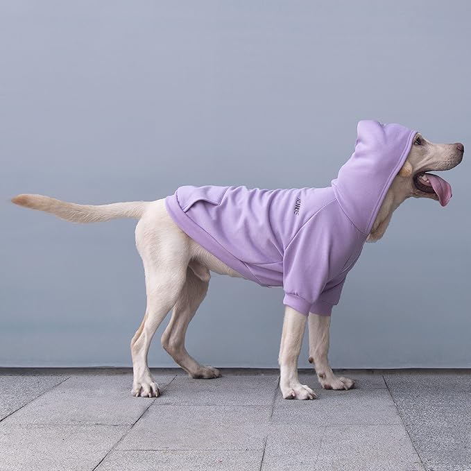 Extra Large Dog Clothes Hoodies Zip Up Sweaters for Big Dogs Labrador Golden Retriever Purple 5XL