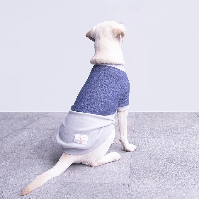 Extra Large Dog Sweaters Warm Clothes Pullover Sweatshirts for Labrador Rottweiler Great Dane, Blue Grey, 6X-Large