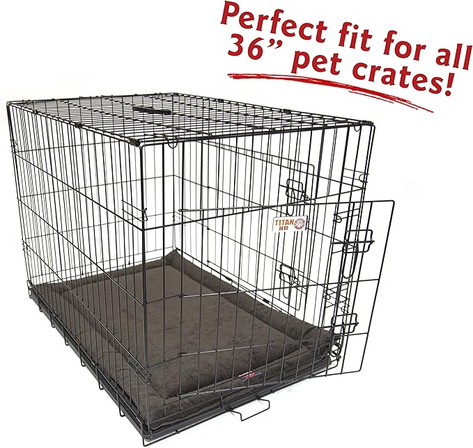 36" Villa Storm Gray Crate Dog Bed Mat By Majestic Pet Products
