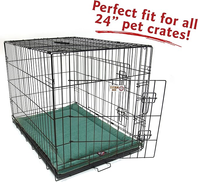 Majestic Pet Dog Crate Mat - Machine Washable Soft Plush Pet Bed Pad for Crates & Kennels USA Crated 24"x18" Villa Marine
