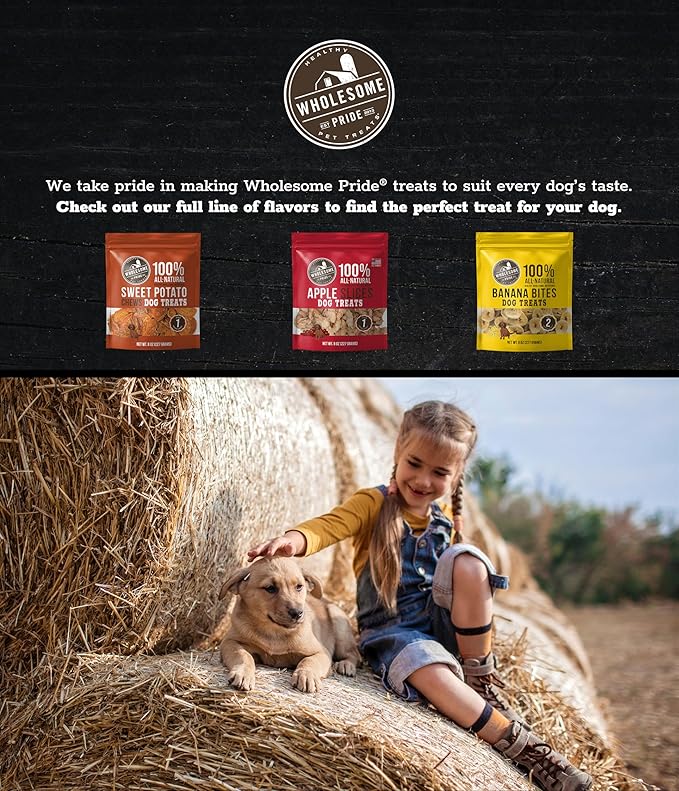 Wholesome Pride Sweet Potato Fries 100% All-Natural Single Ingredient Dog Treats, 8 oz (Pack of 2)