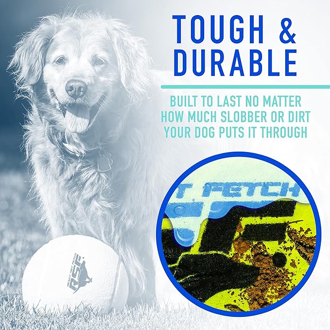 Franklin Pet Supply Co. Ready Set Fetch Oversized Dog Tennis Ball - 8.5" Jumbo Size - Pump Included