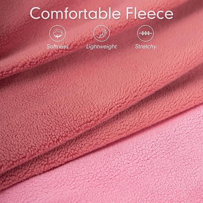 cyeollo 2 Pack Fleece Dog Sweater Vest Dog Sweatshirt Reflective Lightweight Doggie Clothes for Small Dogs Girl Pet Apparel Pink, Fuschia, S
