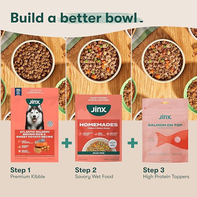 Jinx Premium Dry Dog Food, for All Lifestages - Real Beef, Brown Rice & Sweet Potato Kibble with Superfoods for Immune Support & Probiotics for Digestive Support - No Fillers - 4lb