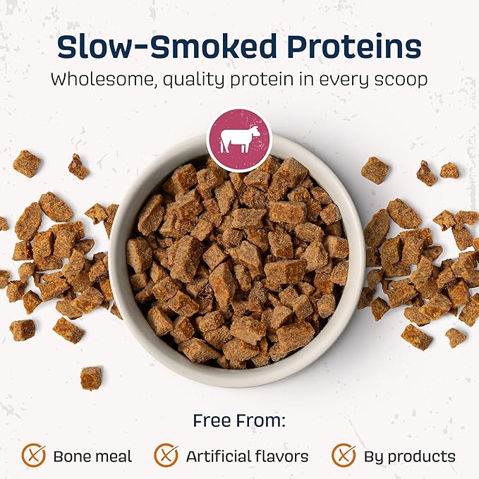 Natural Dog Food - Slow-Roasted Beef Bowl with Ancient Grains, Vegetables & Fruits - Ideal Wet/Dry Meal or Premium Dog Food Toppers for Picky Eaters (4 lbs)