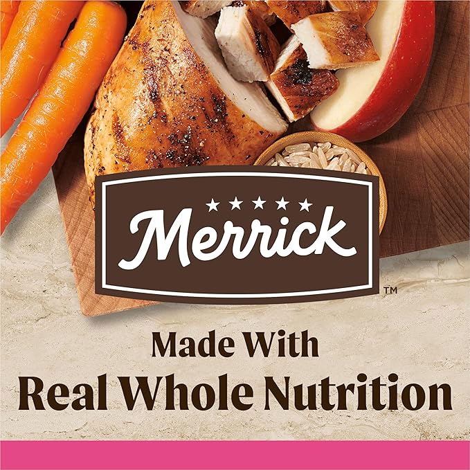 Merrick Healthy Grains Premium Dry Dog Food For Small Dogs, Wholesome and Natural Kibble, Small Breed Recipe - 4.0 lb. Bag