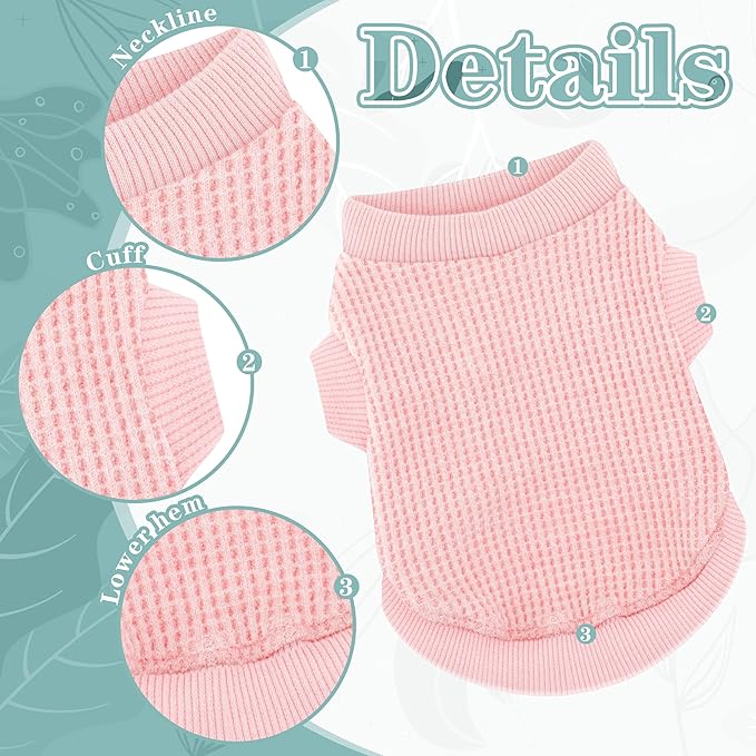 Cozy and Functional Dog Shirts for Small Puppies: Stretchable Ginger Attire with Easy-On Design, Ideal for Chihuahuas and Yorkies - Enhance Comfort and Playfulness on Chill Days Large